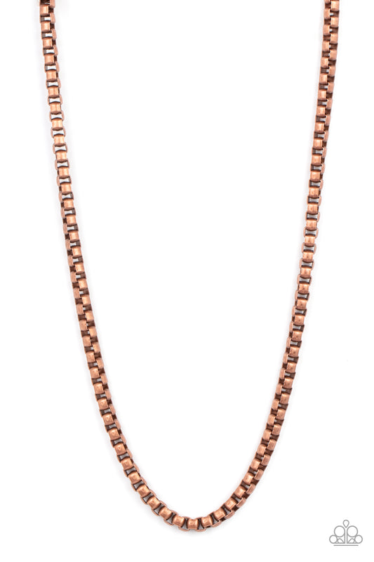 Combat Zone - Copper Urban Necklace Paparazzi N0841