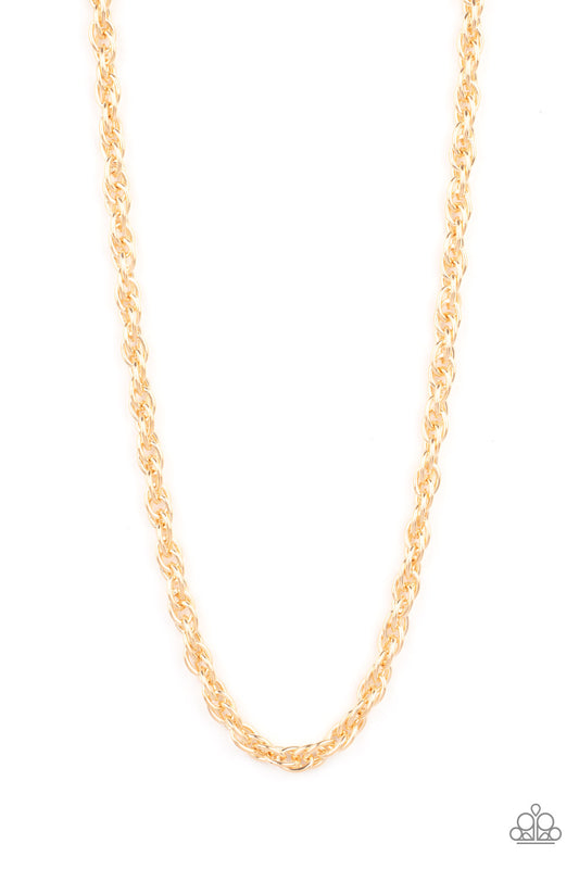 Extra Entrepreneur - Gold Chain Urban Necklace Paparazzi N0840