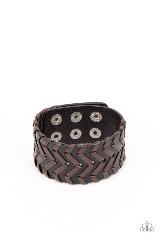 Biker Badlands Black Urban Bracelet Paparazzi B0115