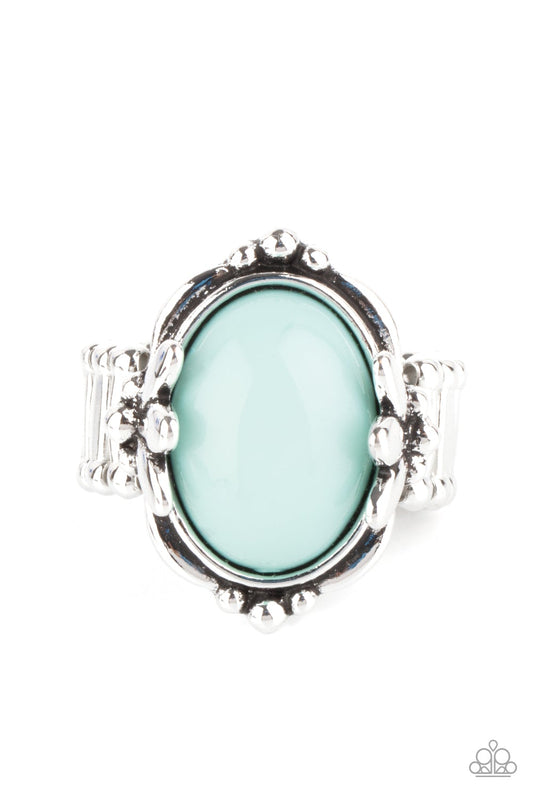Springtime Splendor Blue Ring Paparazzi R0083