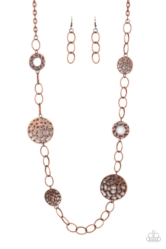 Holey Relic Copper Necklace Paparazzi N0065
