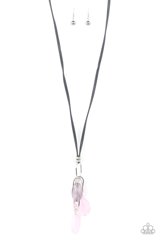 Fundamentally Flirtatious Pink Teardrop Necklace Paparazzi N0229