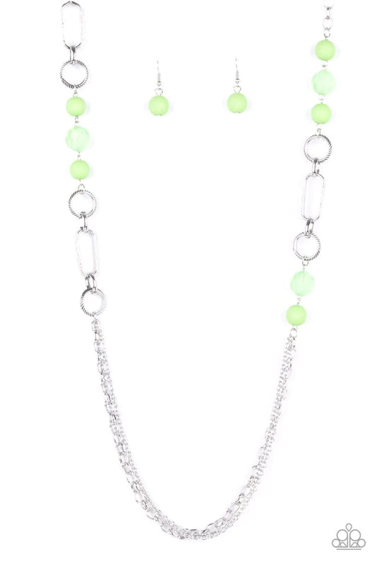 Popular Opinion Green Necklace Paparazzi N0024