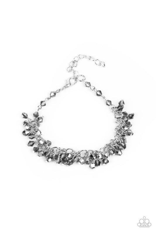 Twinkly Twilight - Silver Hematite Bracelet Paparazzi B0468