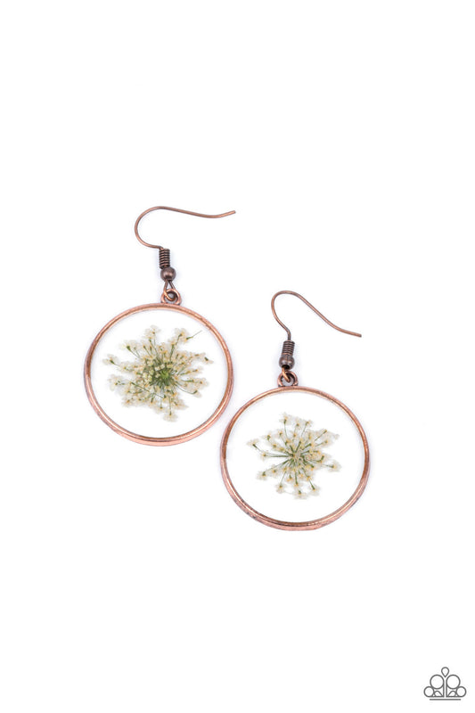 Happily Ever Eden Copper Earring Paparazzi E0431