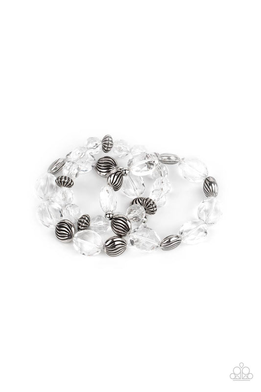 Crystal Charisma White Bracelet Paparazzi B0056