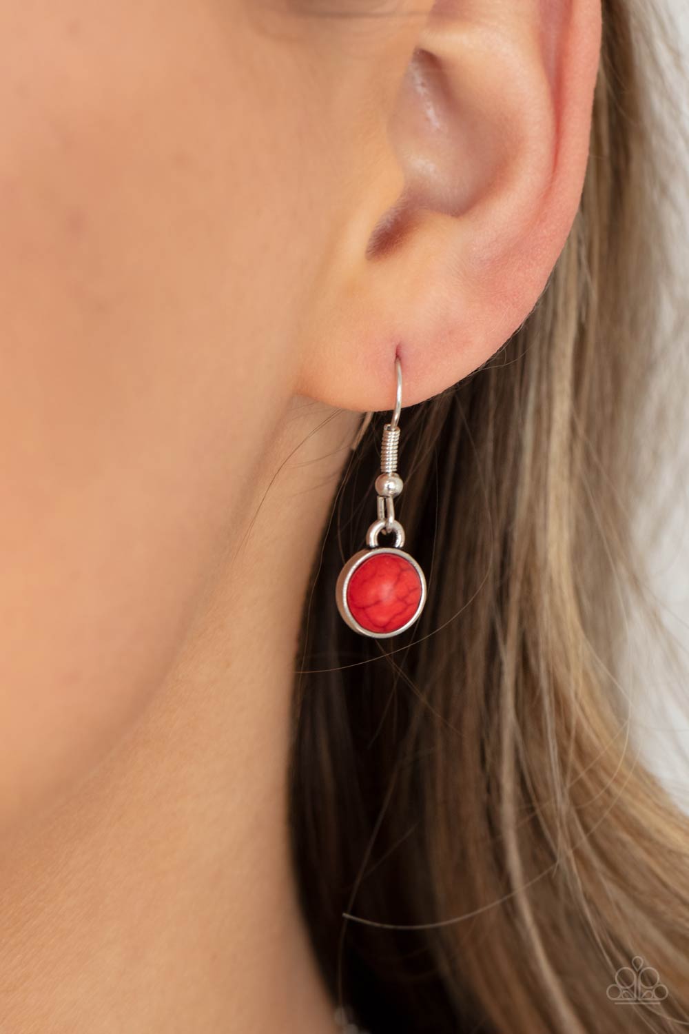 Heavenly Teardrops Red Necklace Paparazzi N0501