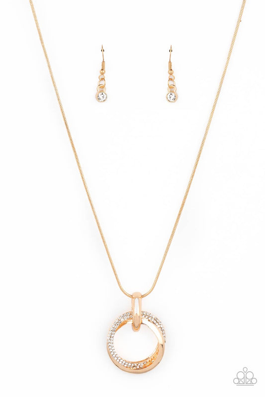 Sphere of Influence - Gold Necklace Paparazzi N0441
