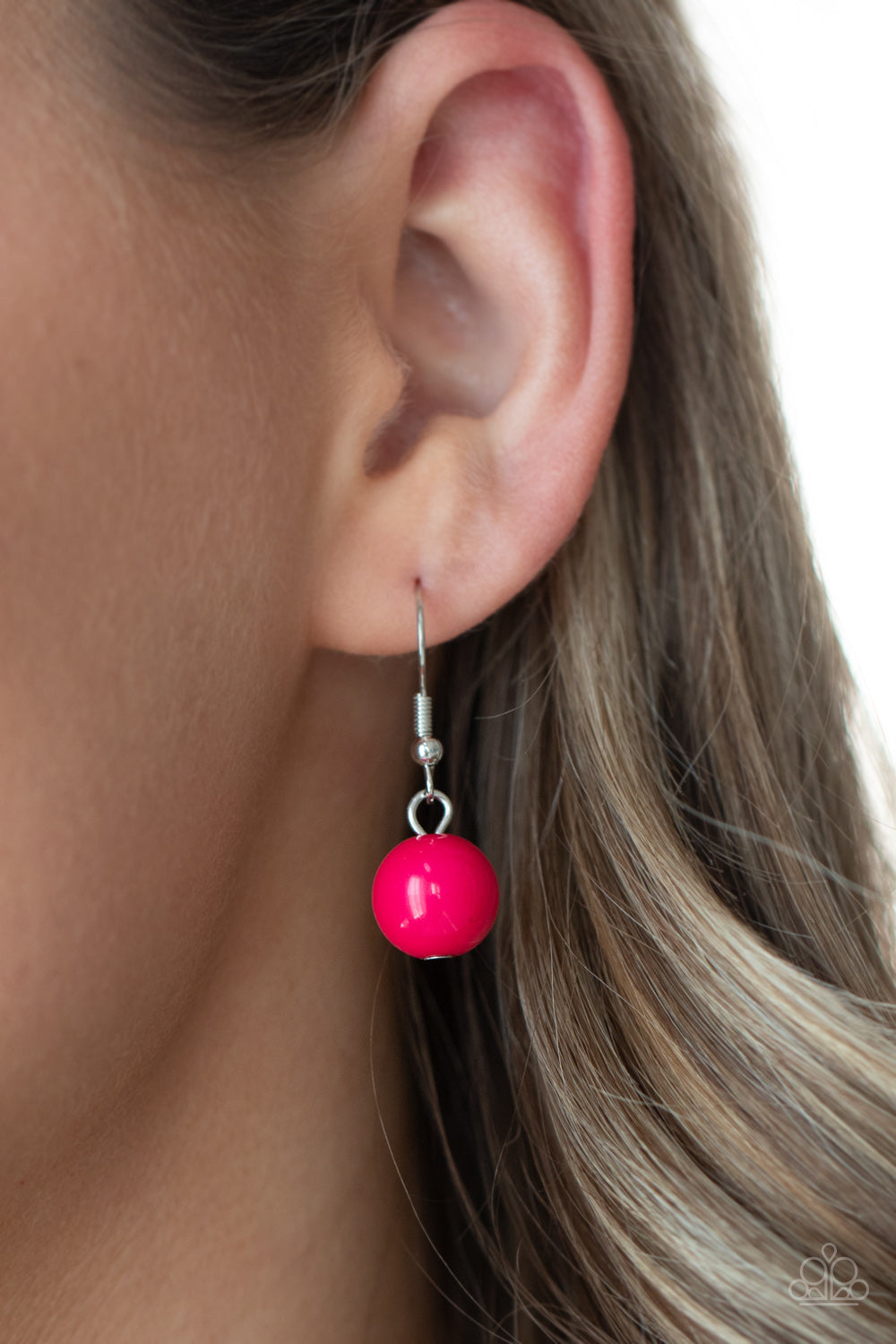 Upscale Chic - Pink Raspberry Sorbet Bead Necklace Paparazzi N0359