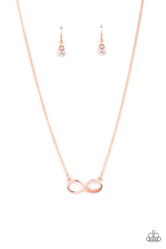 Forever Your Mom - Copper Infinity Mother Necklace Paparazzi N0825