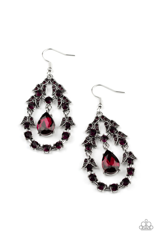 Garden Decorum - Purple Earring Paparazzi E0377