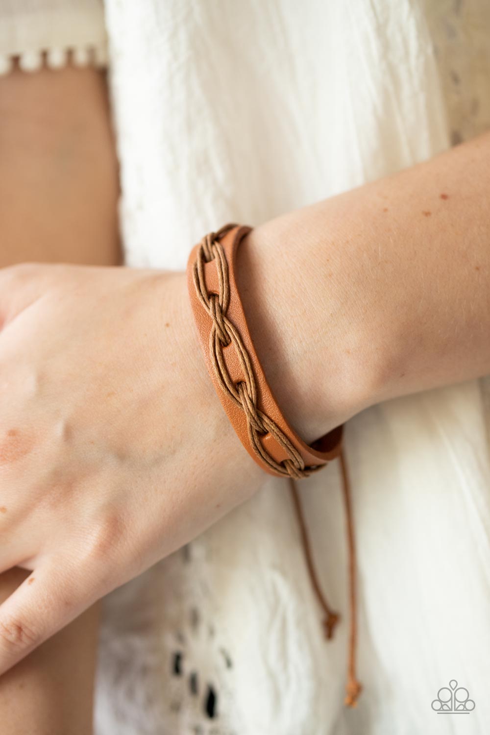 Macho Mystery - Brown Urban Bracelet Paparazzi B0196