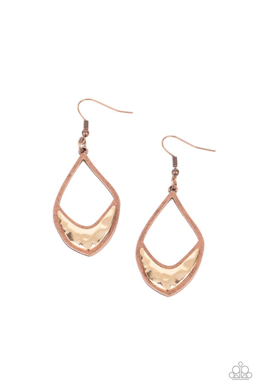 Artisan Treasure - Copper Earring Paparazzi E0340