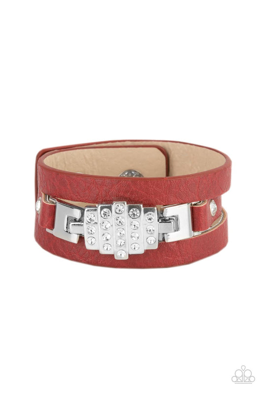 Ultra Urban - Red Bracelet Paparazzi B0235
