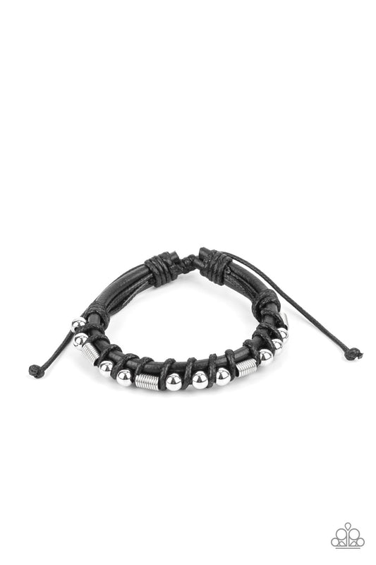 Bronco Brawler - Black Urban Bracelet Paparazzi B0355