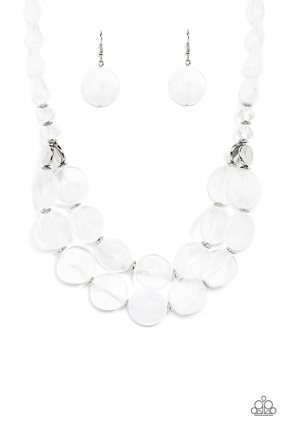 Beach Day Demure - White Necklace Paparazzi N0457