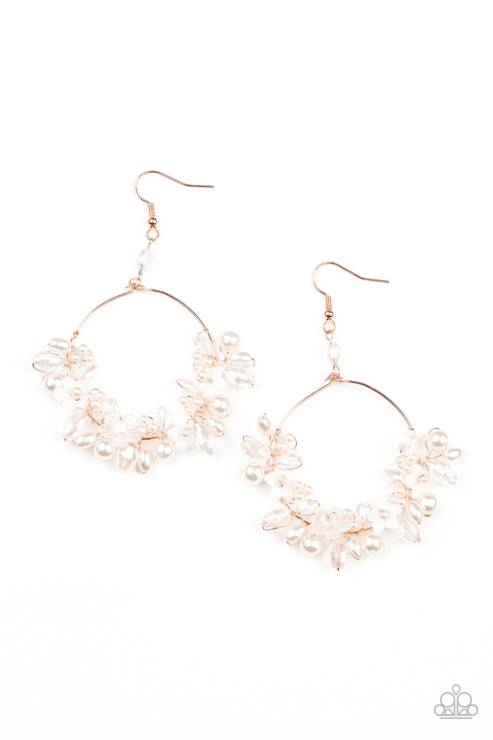 Floating Gardens - Copper Iridescent Crystal Accents Paparazzi E0544