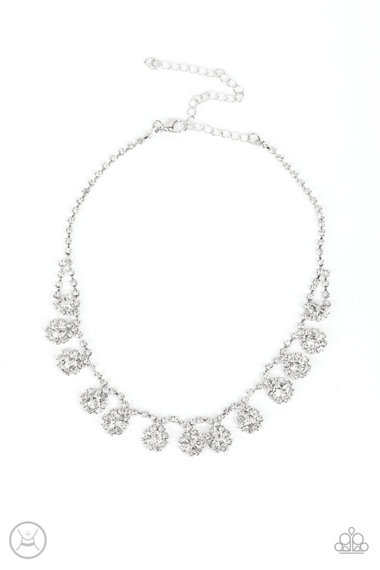 Princess Prominence - White Necklace Life Of The Party Paparazzi N0425