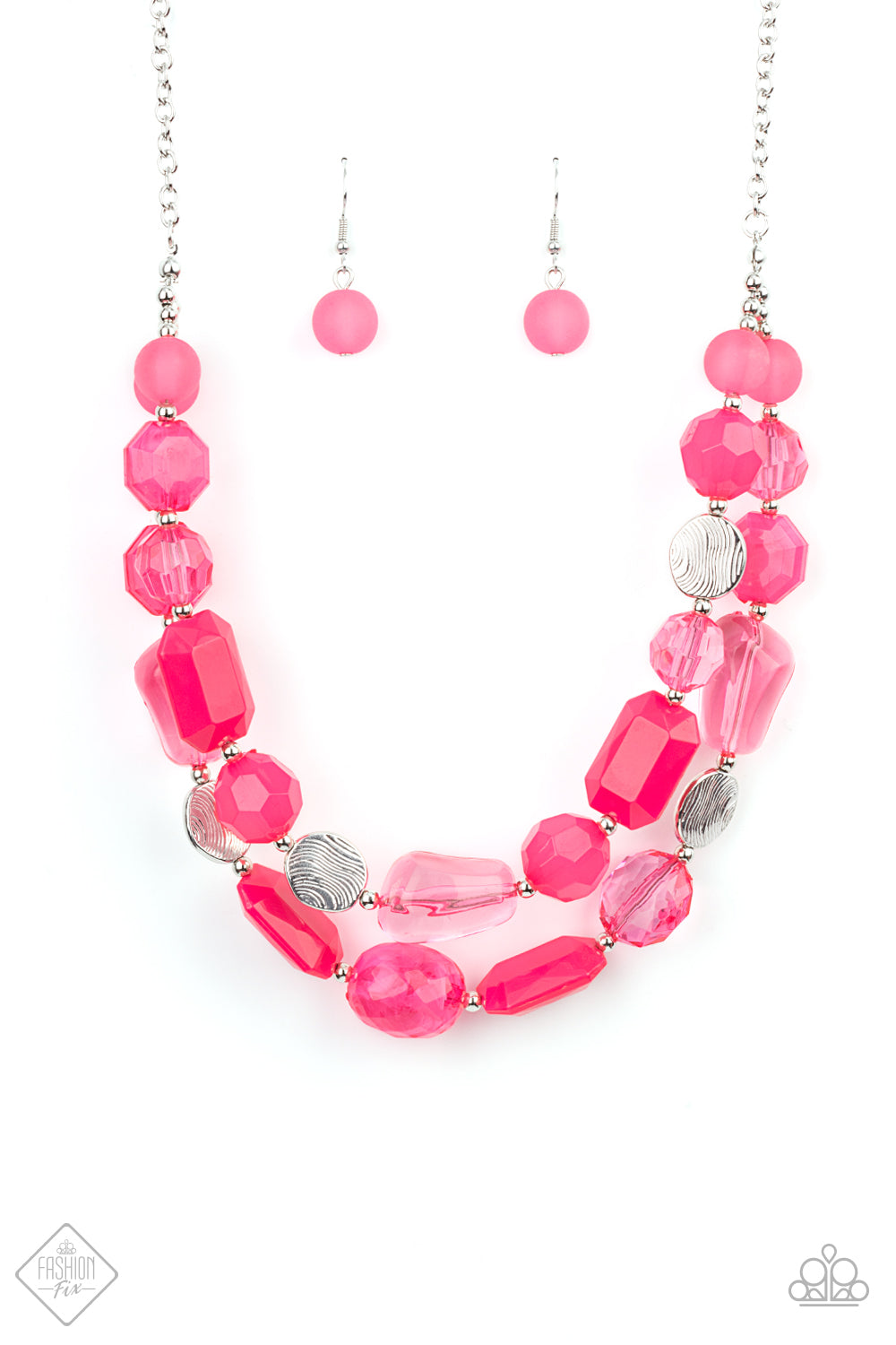 Oceanic Opulence - Pink Necklace August Fashion Fix N0328