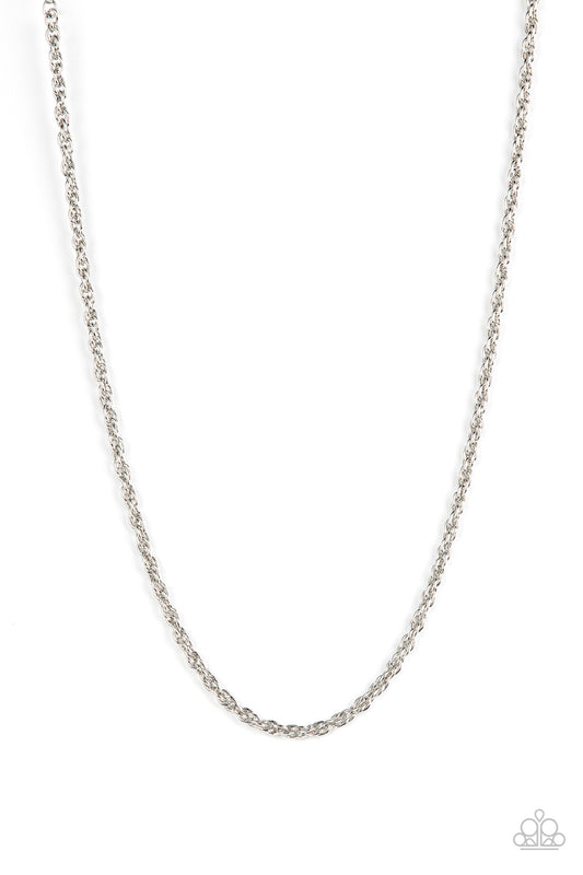 Industrial Interval - Silver Urban Necklace Paparazzi N0468