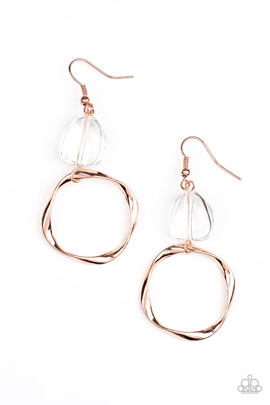 All Clear - Copper Earring Paparazzi E0271