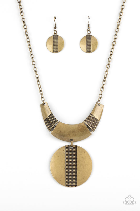 Metallic Enchantress - Brass Necklace Paparazzi N0848