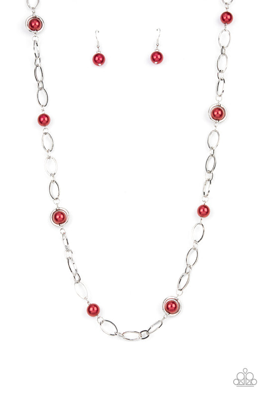 Fundamental Fashion - Red Necklace Paparazzi N0374