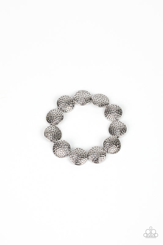 Ancient Animal - Silver Stretch Bracelet Paparazzi B0283