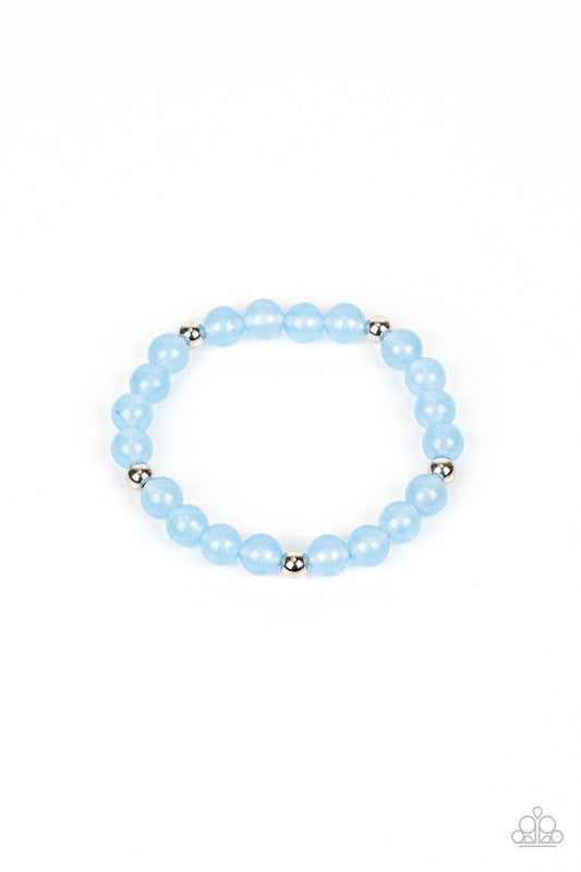 Forever and a DAYDREAM - Blue Opaque Stretch Bracelet Paparazzi B0381