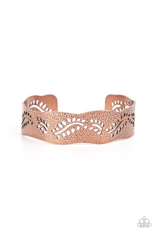 Savanna Oasis - Copper Cuff Bracelet Paparazzi B0407