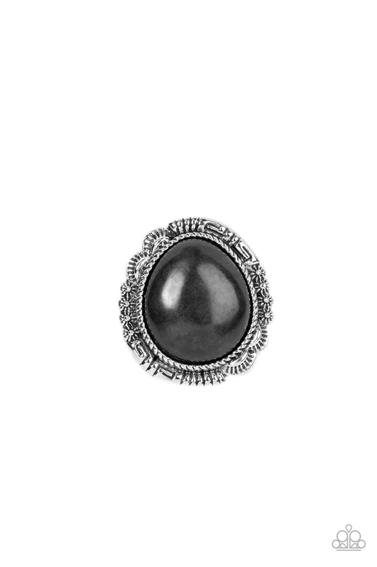Salt Of the Earth Black Stone Santa Fe Style Ring Paparazzi R0367