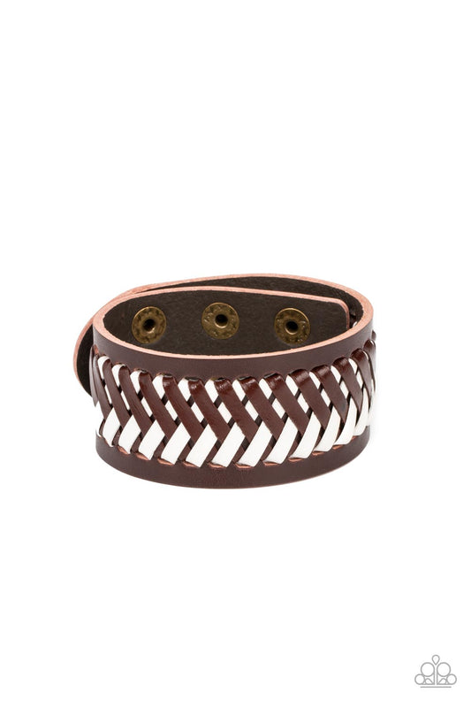 Punk Rocker Road - Brown Urban Bracelet Paparazzi B0556
