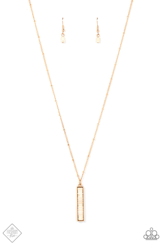 Rural Regeneration - Gold Necklace March 2022 Fashion Fix Paparazzi N0722