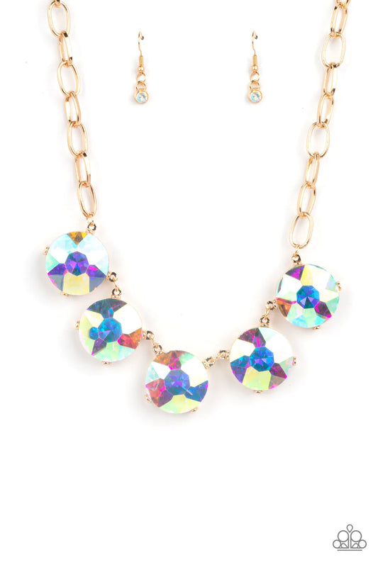 Limelight Luxury Multi Iridescent Gem Necklace Paparazzi N1395