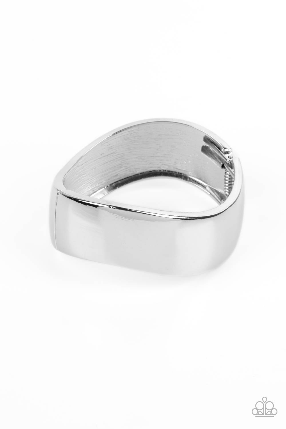 Urban Anchor - Silver High Sheen Hinge Bracelet Paparazzi B0932