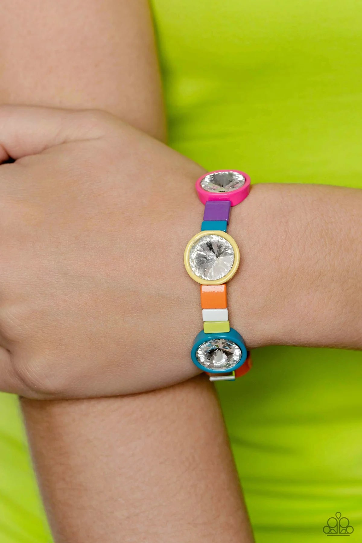 Multicolored Madness Multi Color Bracelet Life Of The Party March 2023 Paparazzi B1004