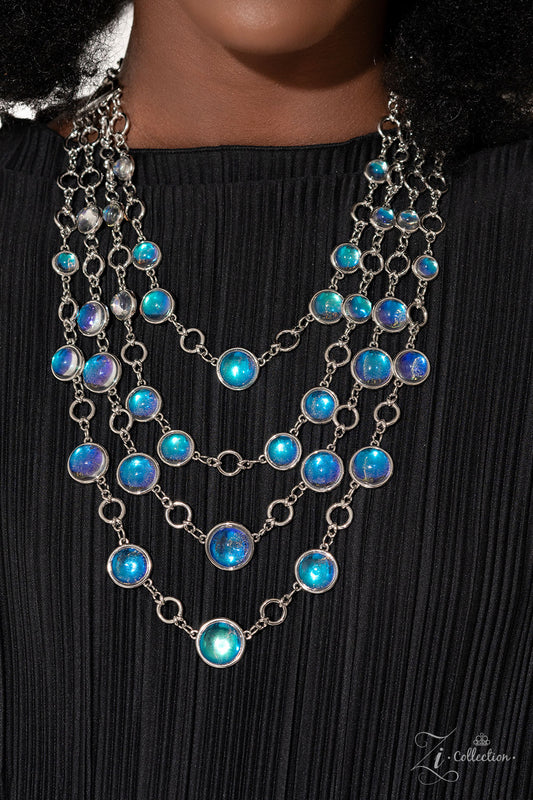 Hypnotic - Multi Layer Glassy Opalescent Bead Zi Collection Necklace 2023 Paparazzi