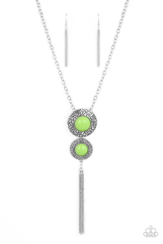 Abstract Artistry Green Necklace Paparazzi N0392