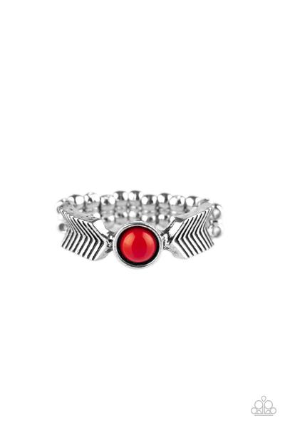 Awesomely Arrow Dynamic Red Ring Paparazzi R0053