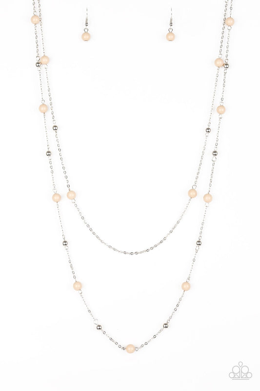 Beach Party Pageant Brown Necklace Paparazzi N0084