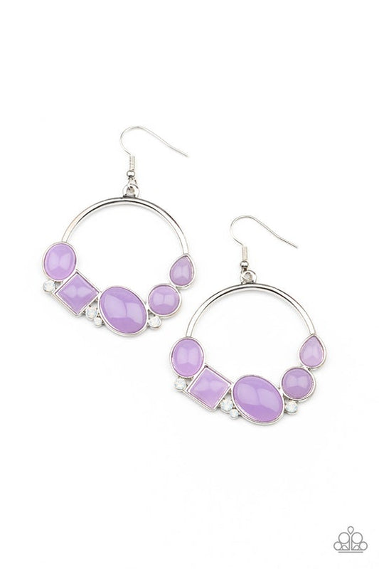 Beautifully Bubblicious Purple Earring E0106