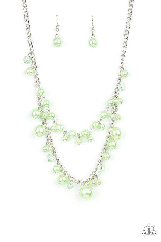 Blissfully Bridesmaid Green Necklace Paparazzi N0215