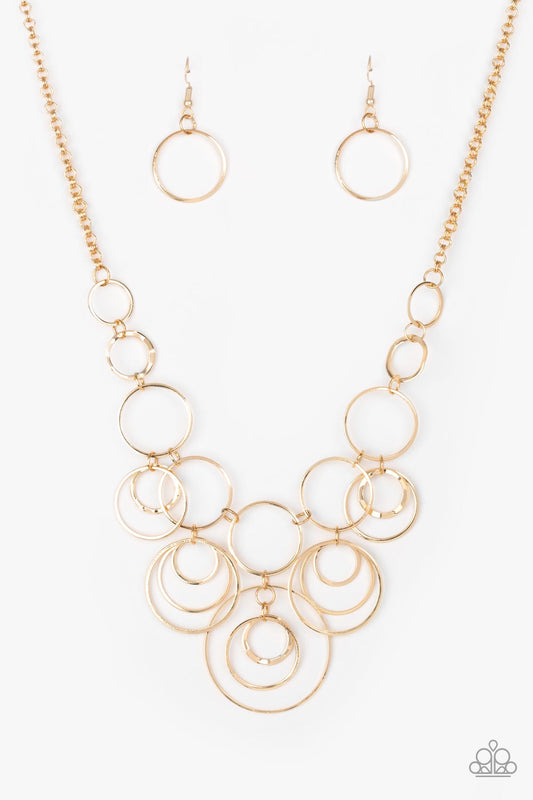 Break The Cycle Gold Necklace Paparazzi N0228