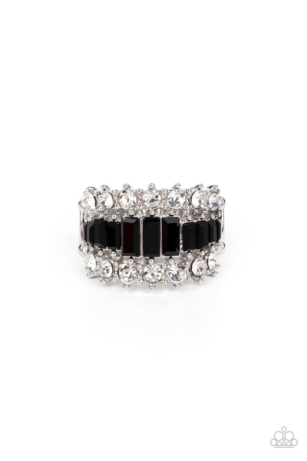 CACHE Value Black Ring Paparazzi R0187