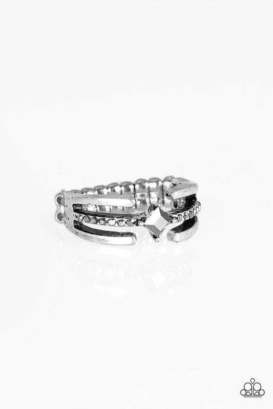 City Center Silver Ring Paparazzi R0036