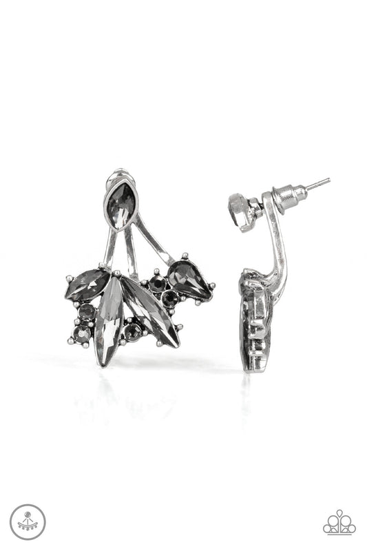 Deco Dynamite Silver Ear Jacket Earring Paparazzi E0004