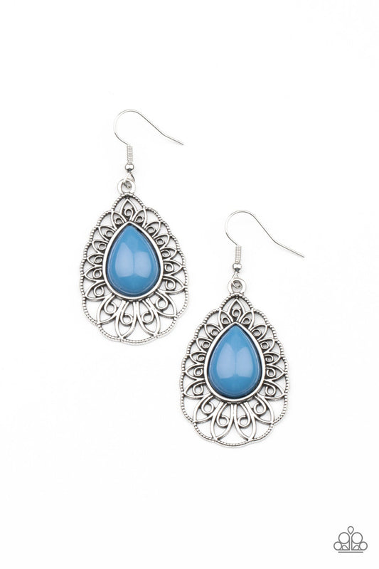 Dream STAYCATION Blue Earring Paparazzi E0105
