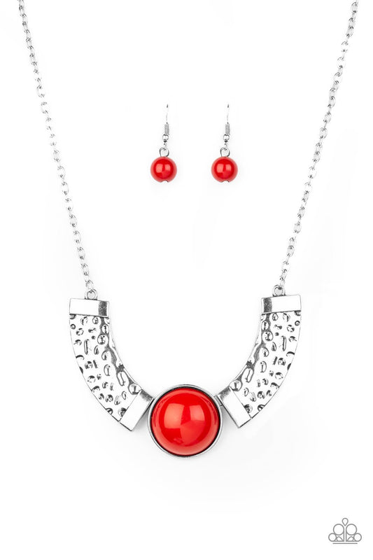 Egyptian Spell Red Necklace Paparazzi N0001