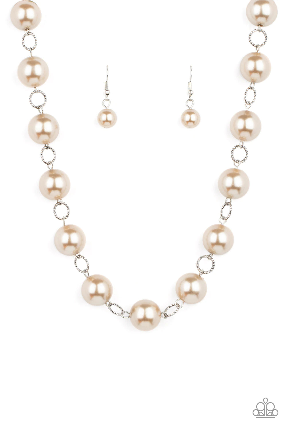 Ensconced in Elegance Brown Necklace Paparazzi N0121