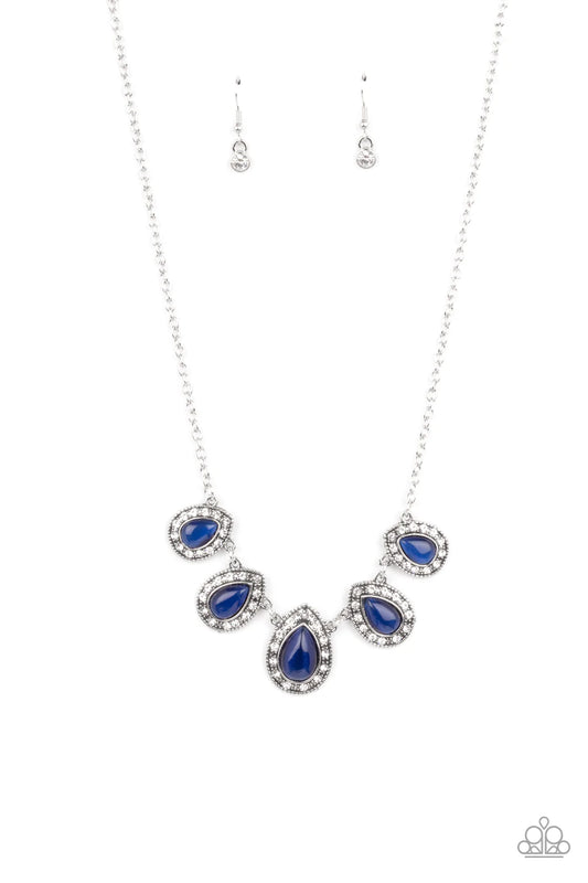 Everlasting Enchantment - Blue Cat's Eye Stone Necklace Paparazzi N0970
